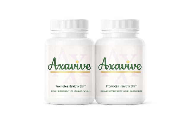 Axavive 2 bottles 60-day supply skin supplement basic pack