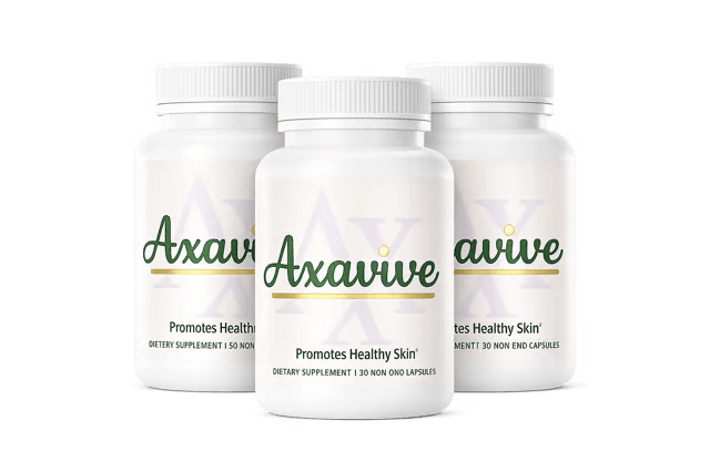 Axavive 3 bottles 90-day supply skin supplement bundle pack
