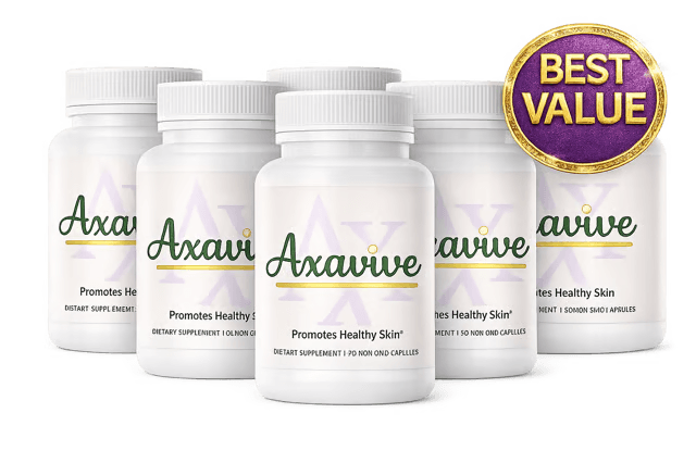 Axavive 6 bottles 180-day supply skin supplement most popular best value pack